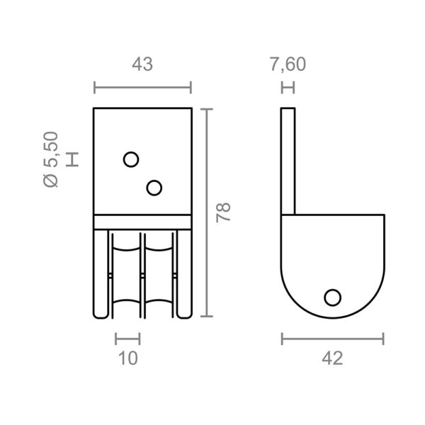 POLEA FRONTAL PERGOLA TLD19 92579 MICEL - Imagen 3