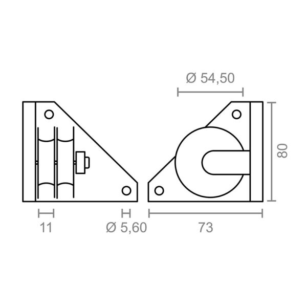 POLEA LATERAL PERGOLA TLD20 92581 MICEL - Imagen 3