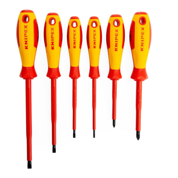 JUEGO DE DESTORNILLADORES VDE 6 PIEZAS KNIPEX 00 20 12V02