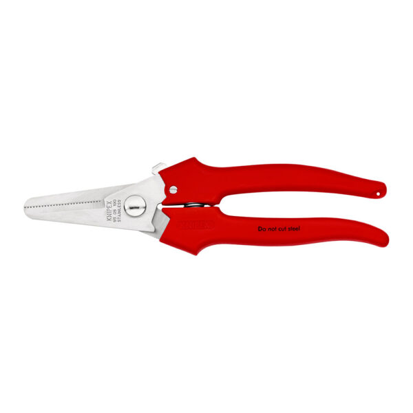 TIJERAS UNIVERSALES CON REVESTIMIENTO DE PLÁSTICO PULIDA 190 MM 9505190 KNIPEX