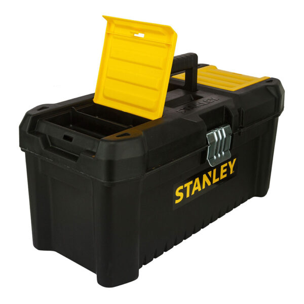 CAJA DE HERRAMIENTAS DE PLÁSTICO 16"/40cm CON CIERRE DE METAL STST1-75518 STANLEY - Imagen 2