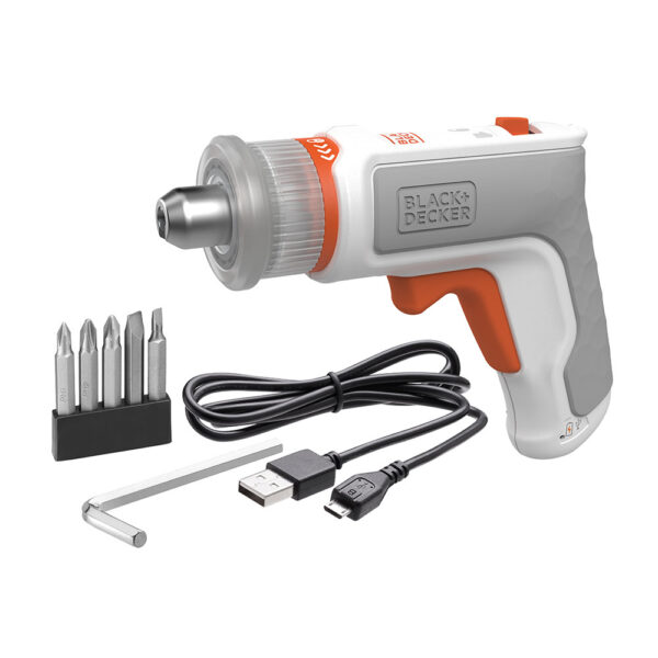 KIT: ATORNILLADOR HEXDRIVER 3,6V + ASPIRADOR DE MANO 3,6V BCKNVCRTA01-QW BLACK & DECKER - Imagen 4