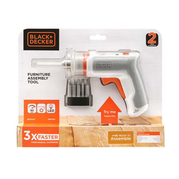 KIT: ATORNILLADOR HEXDRIVER 3,6V + ASPIRADOR DE MANO 3,6V BCKNVCRTA01-QW BLACK & DECKER - Imagen 5