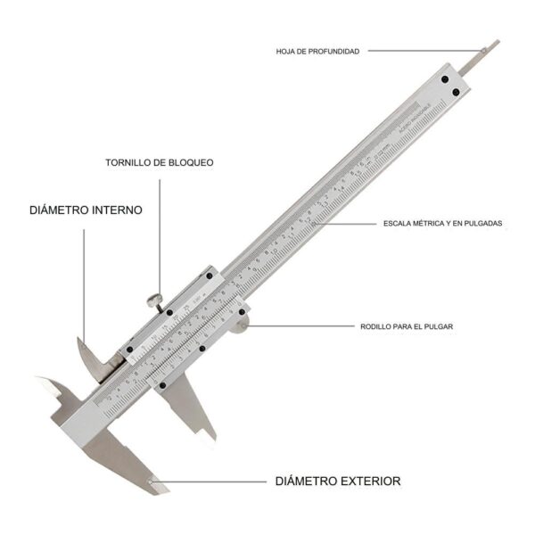 CALIBRE VERNIER DE 150mm. WORKPRO - Imagen 7