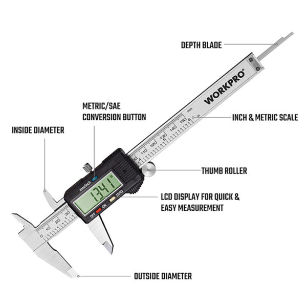 CALIBRE VERNIER DIGITAL 150 mm - Imagen 7