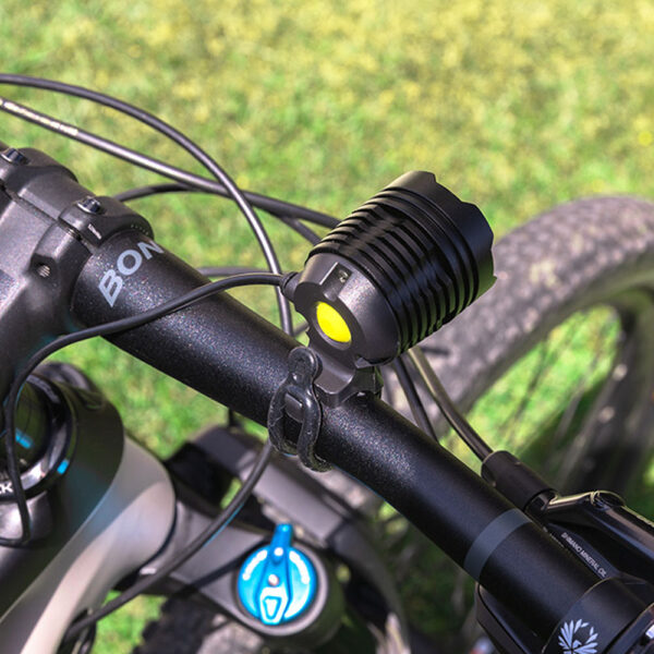 FOCO LED DE ALUMINIO RECARGABLE 180lm, 50lm, FLASH. FUNCIÓN FRONTAL / BICICLETA - Imagen 8