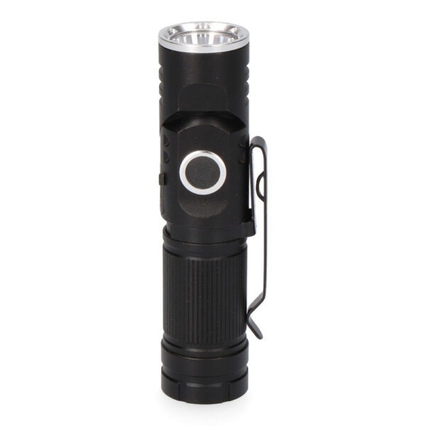 MINI LINTERNA LED 8W 450lm.CUERPO ALUMINIO, CABEZAL DIRECCIONABLE. RECARGABLE - Imagen 3