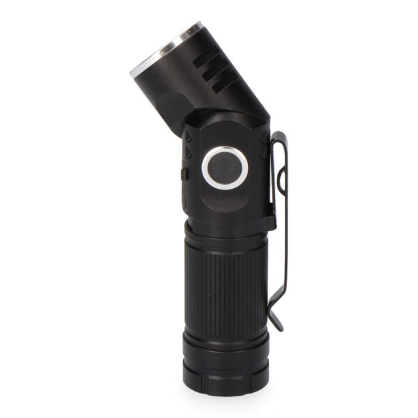 MINI LINTERNA LED 8W 450lm.CUERPO ALUMINIO, CABEZAL DIRECCIONABLE. RECARGABLE - Imagen 4