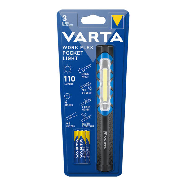 LINTERNA VARTA WORK FLEX POCKET LIGHT 110lm - Imagen 2