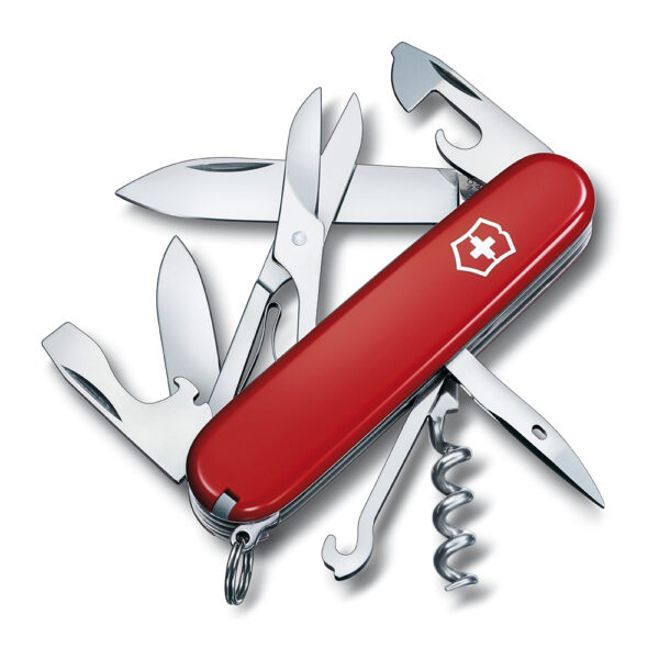 NAVAJA CLIMBER ROJA, 14 FUNCIONES, 26x18x91mm, PESO 82g. VICTORINOX