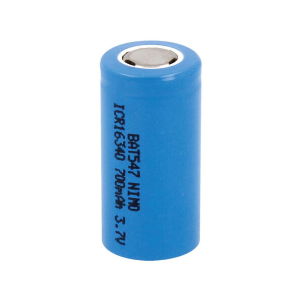 PILA RECARGABLE 700mAh 3.7V LC16340 NIMO Ø16x34mm