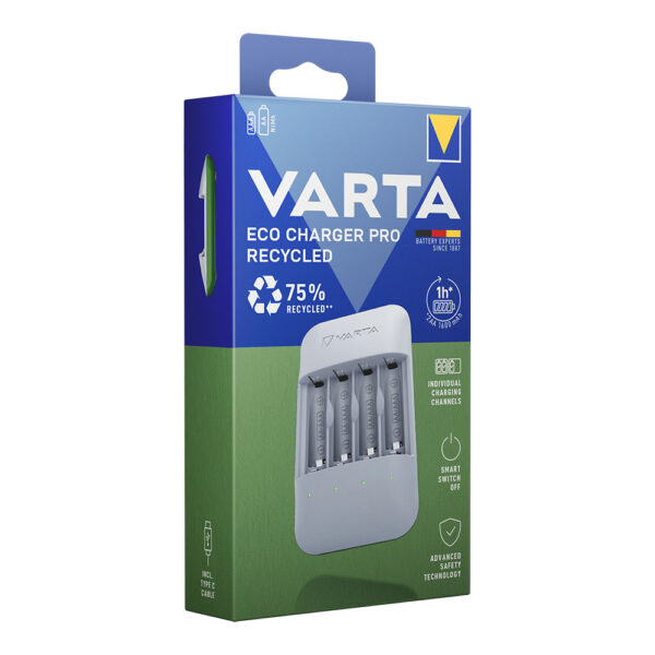 CARGADOR DE PILAS VARTA ECO CHARGER PRO RECYCLED - Imagen 2