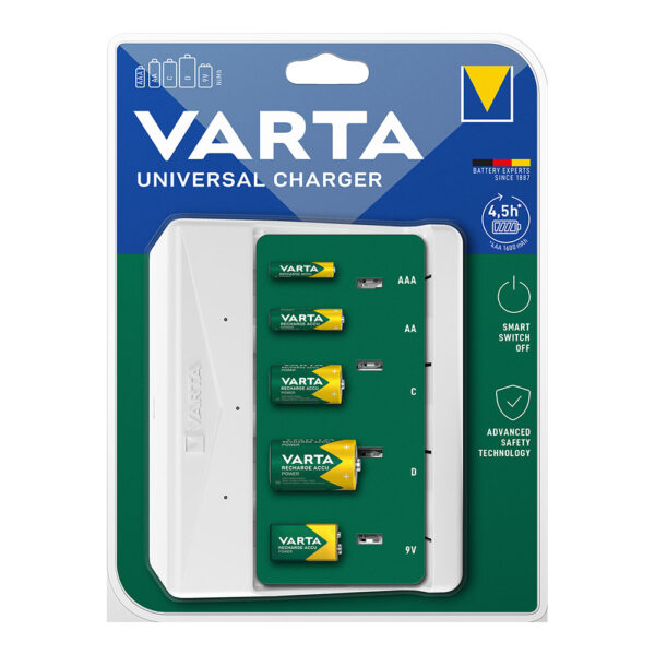 CARGADOR UNIVERSAL DE PILAS 57658 VARTA