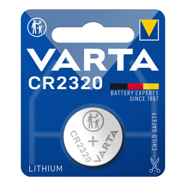 PILA VARTA LITHIUM CR2320 3V (BLISTER 1 unid.) Ø23x2,0mm