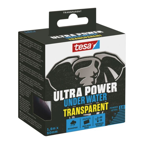 CINTA ULTRA POWER UNDER WATER TRANSPARENTE. 1,5 m x 50 mm