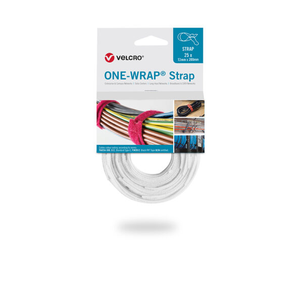 VELCRO® BRIDA ONE-WRAP® STRAP, BLANCA, 25 UNIDADES, 13X200MM - Imagen 2