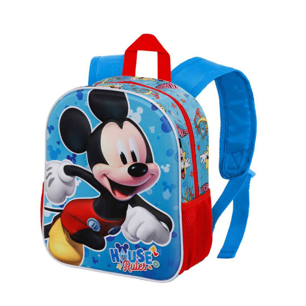 MOCHILA 3D PEQUEÑA MICKEY MOUSE HOUSE. 8,5 L. KARACTERMANIA