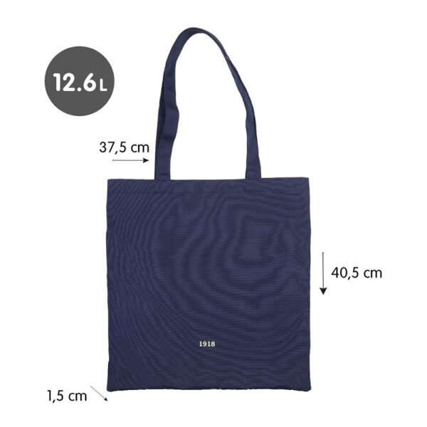 BOLSA TOTE BAG SERIE 1918 AZUL MARINO 12,6l. - Imagen 4