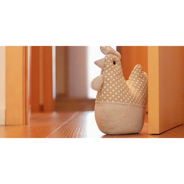 TOPE TEXTIL SUJETAPUERTAS 1kg GALLINA BEIGE. INOFIX - Imagen 2