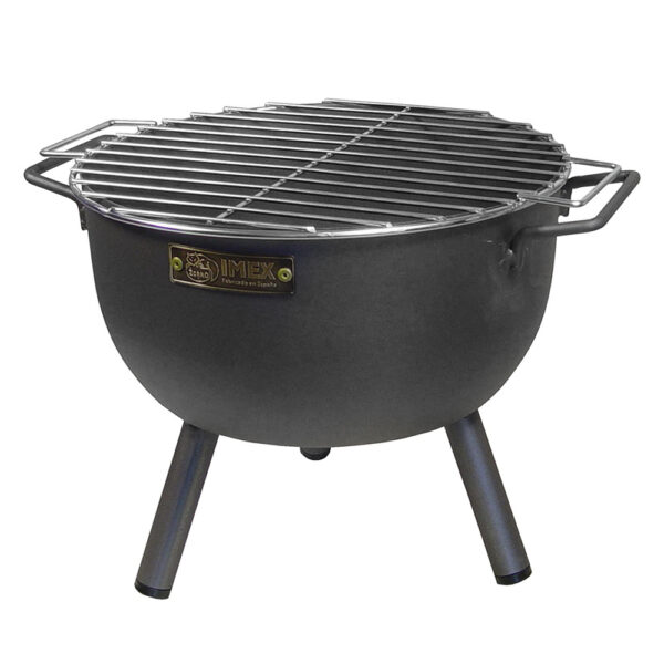 BARBACOA DE SOBREMESA REDONDA CON PARRILLA ZINCADA Ø30x28cm IMEX EL ZORRO