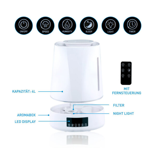 HUMIDIFICADOR DE AIRE 4 L GRUNDIG - Imagen 7