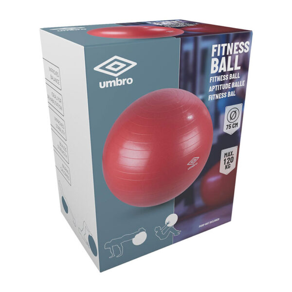 PELOTA DE FITNESS Ø75 cm ROJA UMBRO - Imagen 2