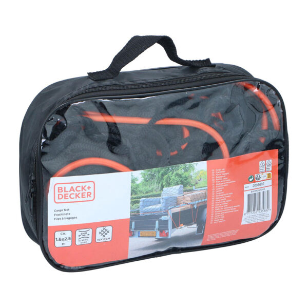 RED DE CARGA ELASTICA 1,6x2,5m, MALLADO 10x10cm. BLACK+DECKER - Imagen 3