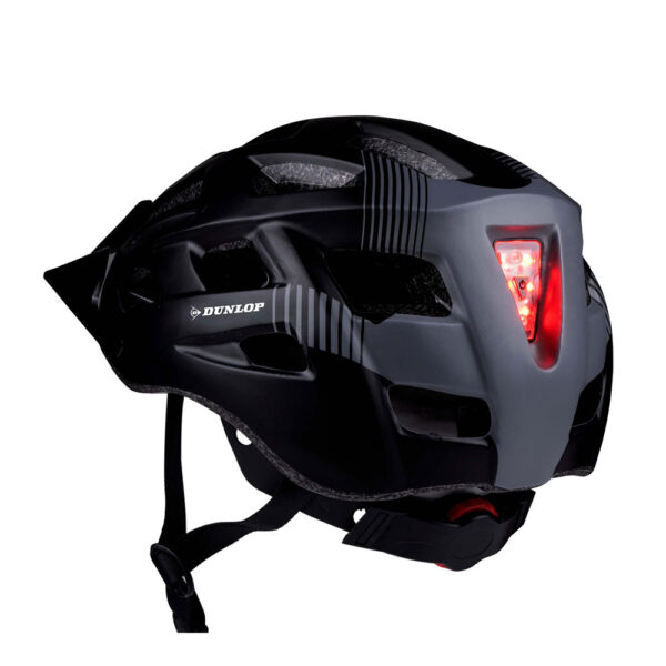 CASCO BICICLETA C/LEDS ROJOS TALLA L. DUNLOP