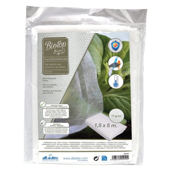 TELA DE PROTECCIÓN PARA CULTIVOS 2x10m 30gr/m² BIOTOP GARDEN - Imagen 8