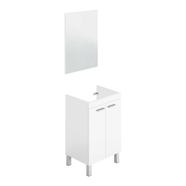 MUEBLE LAVABO 50 2 PUERTAS + ESPEJO KONCEPT