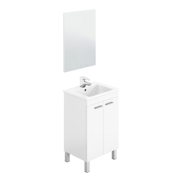 MUEBLE LAVABO 50 2 PUERTAS + ESPEJO KONCEPT - Imagen 4