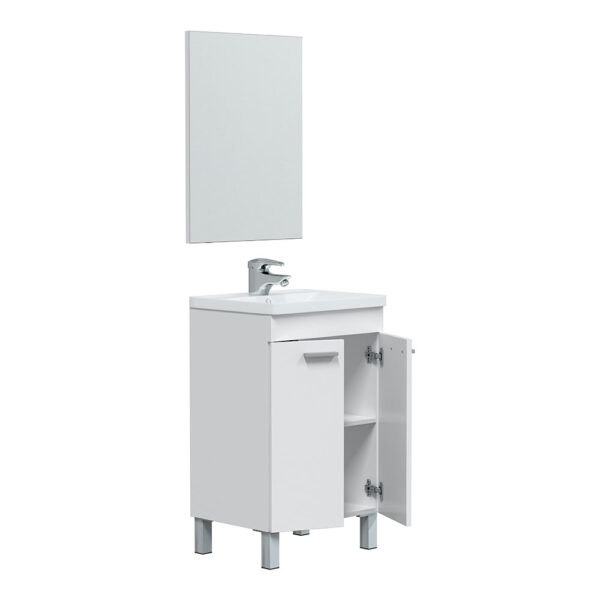 MUEBLE LAVABO 50 2 PUERTAS + ESPEJO KONCEPT - Imagen 5