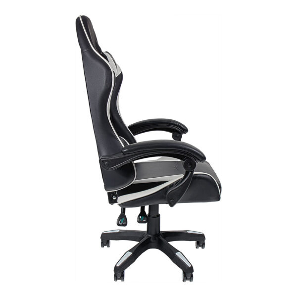 SILLA GAMING ERGONÓMICA NEGRA Y BLANCA - Imagen 3