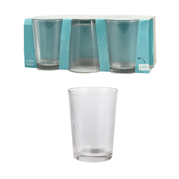 SET 6 VASOS AGUA 425ml, YE6000770, EXCELLENT HOUSEWARE