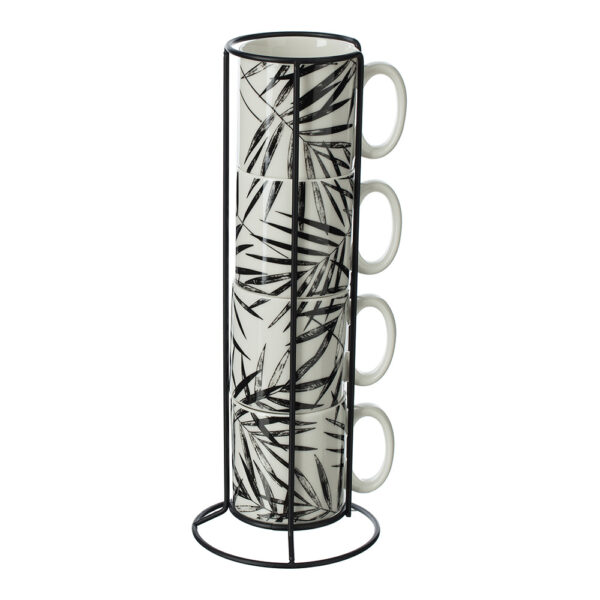 SET 4 TAZAS MODELO "MUG ON RACK" COLORES SURTIDOS - Imagen 2