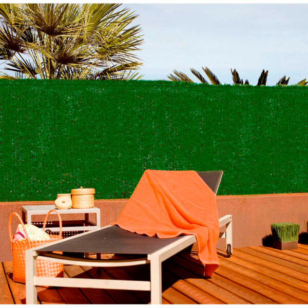 SETO ARTIFICIAL MIXTO. CON LAMINAS DE PVC 1x3m COLOR VERDE FAURA - Imagen 2