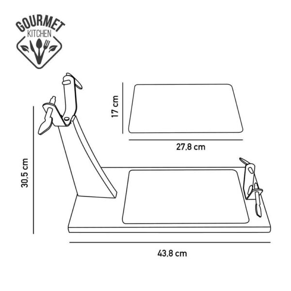 JAMONERO TOP LINE MADERA DE CAUCHO CON BASE CERAMICA EDM - Imagen 2