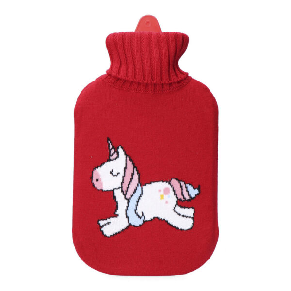 BOLSA DE AGUA CALIENTE. MODELO ROJA UNICORNIO 2 L