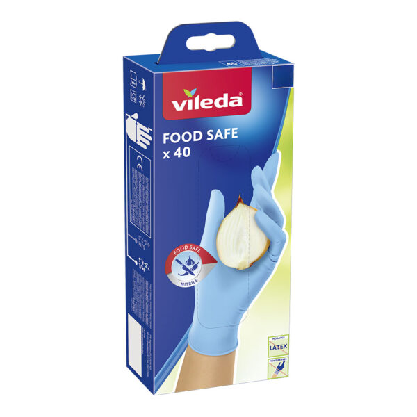 GUANTES FOOD SAFE 40 unid. S/M 171013 VILEDA