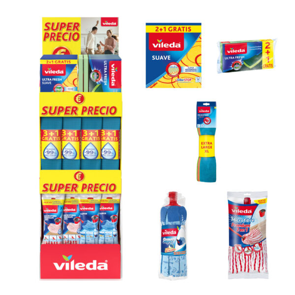 EXPOSITOR SUPER PRECIO UNIVERSAL VILEDA