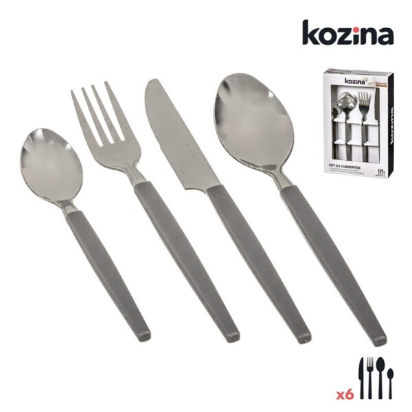 SET 24 PCS CUBIERTOS ACERO INOXIDABLE KOZINA