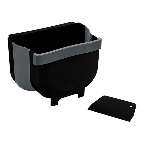 CUBO DE BASURA PARA PUERTA DE AMARIO PLEGABLE FAGO, 5 l 55028100 WENKO. - Imagen 2