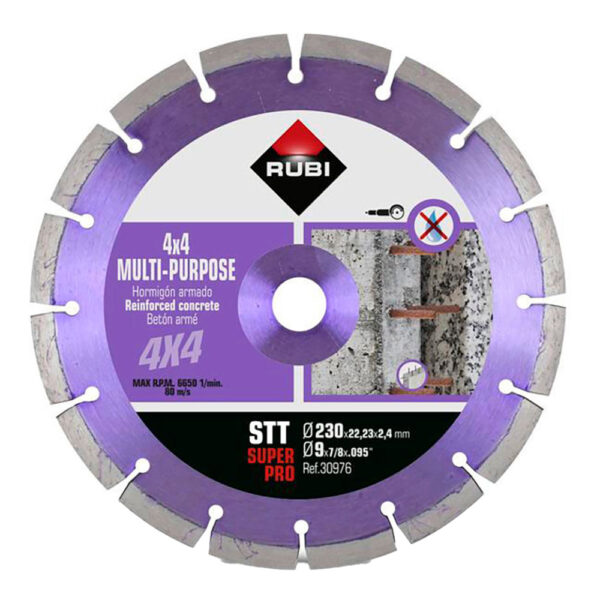 DISCO DIAMANTADO STT Ø230mm SUPERPRO 30976 RUBI