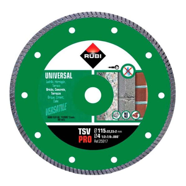 DISCO DIAMANTADO TSV Ø115mm PRO 25917 RUBI