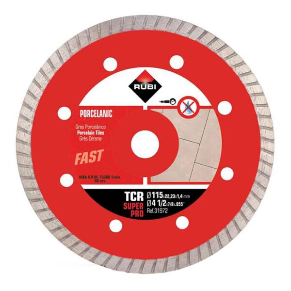 DISCO DIAMANTADO TCR Ø115mm SUPERPRO 31972 RUBI