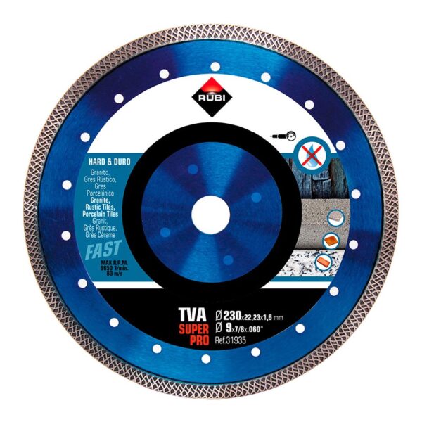 DISCO DIAMANTADO TVA Ø230mm SUPERPRO R31935 RUBI