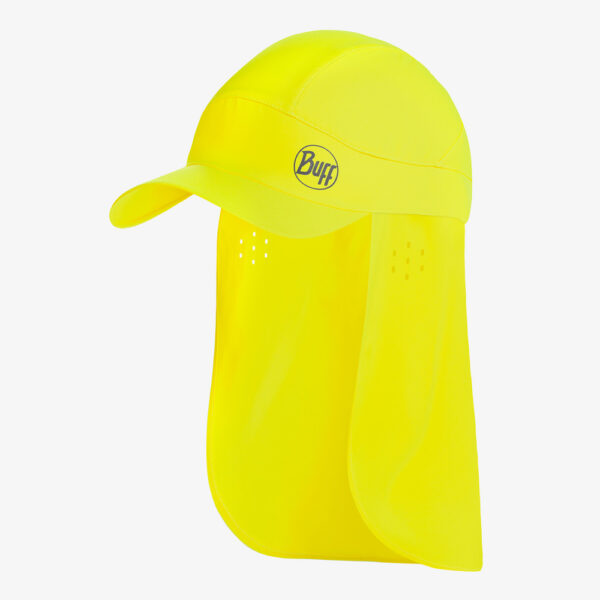 GORRA CON PROTECTOR DE NUCA PACK BIMINI CAP AMARILLO FLUOR BUFF