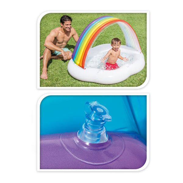 PISCINA PARA BEBES MODELO ARCO IRIS 142x84x119cm - Imagen 2