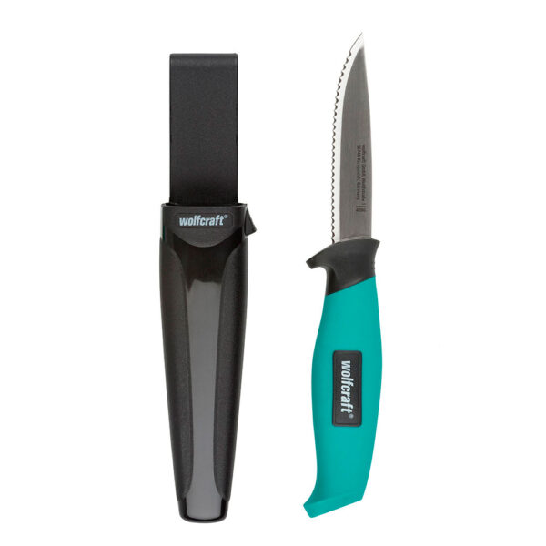 CUCHILLO DE EXTERIOR CON ESTUCHE 4086000 WOLFCRAFT - Imagen 2