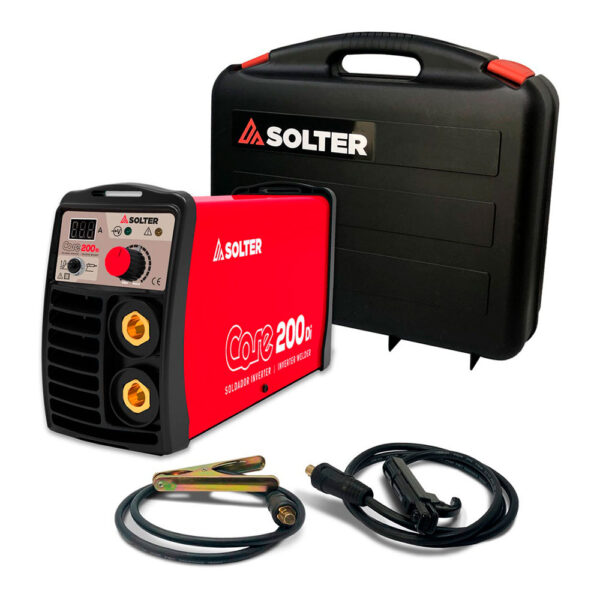 EQUIPO SOLDADOR INVERTER CORE 200Di CON ACCESORIOS SOLTER - Imagen 2